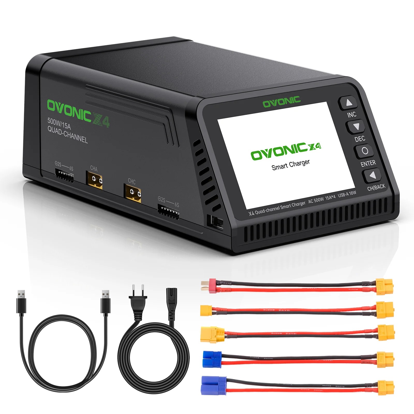 오보닉 X4 AC500W 4채널 스마트 리포 배터리 충 - Toolkitrc M6Dac Smart Charger 리뷰 및 가격