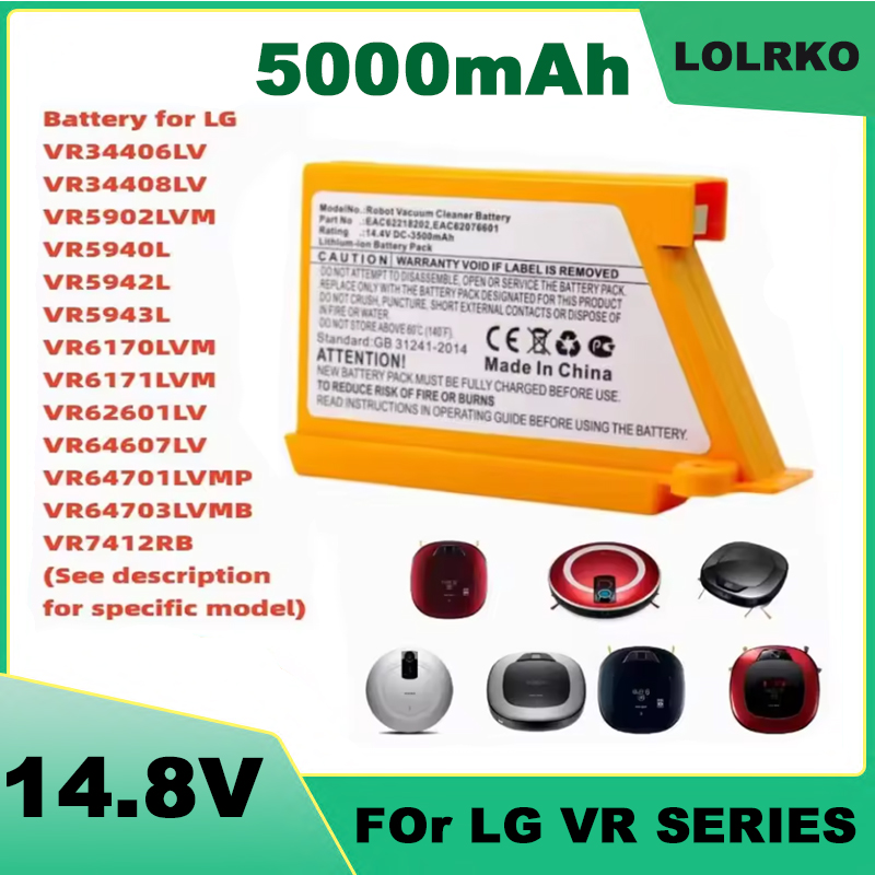 LG 청소 로봇 VR6260LVM VR6540LV R7 - 4S Lipo Battery 14.8V 6000Mah 리뷰 및 가격
