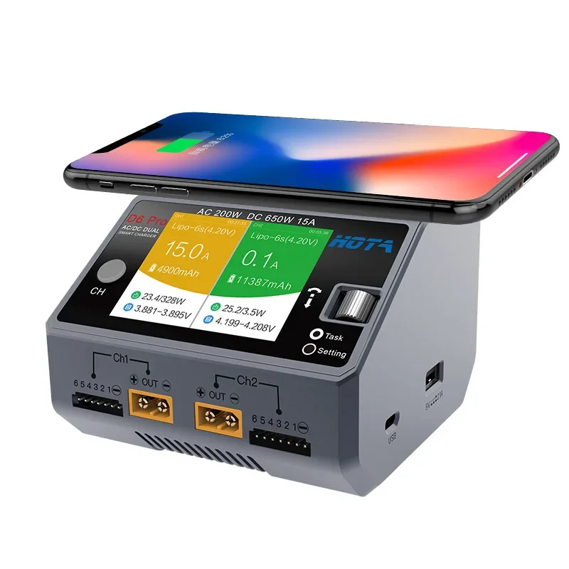 HOTA D6 Pro 650W 리포/리튬이온/니켈수소  - Hota D6 Pro Dual Lipo Charger 리뷰 및 가격